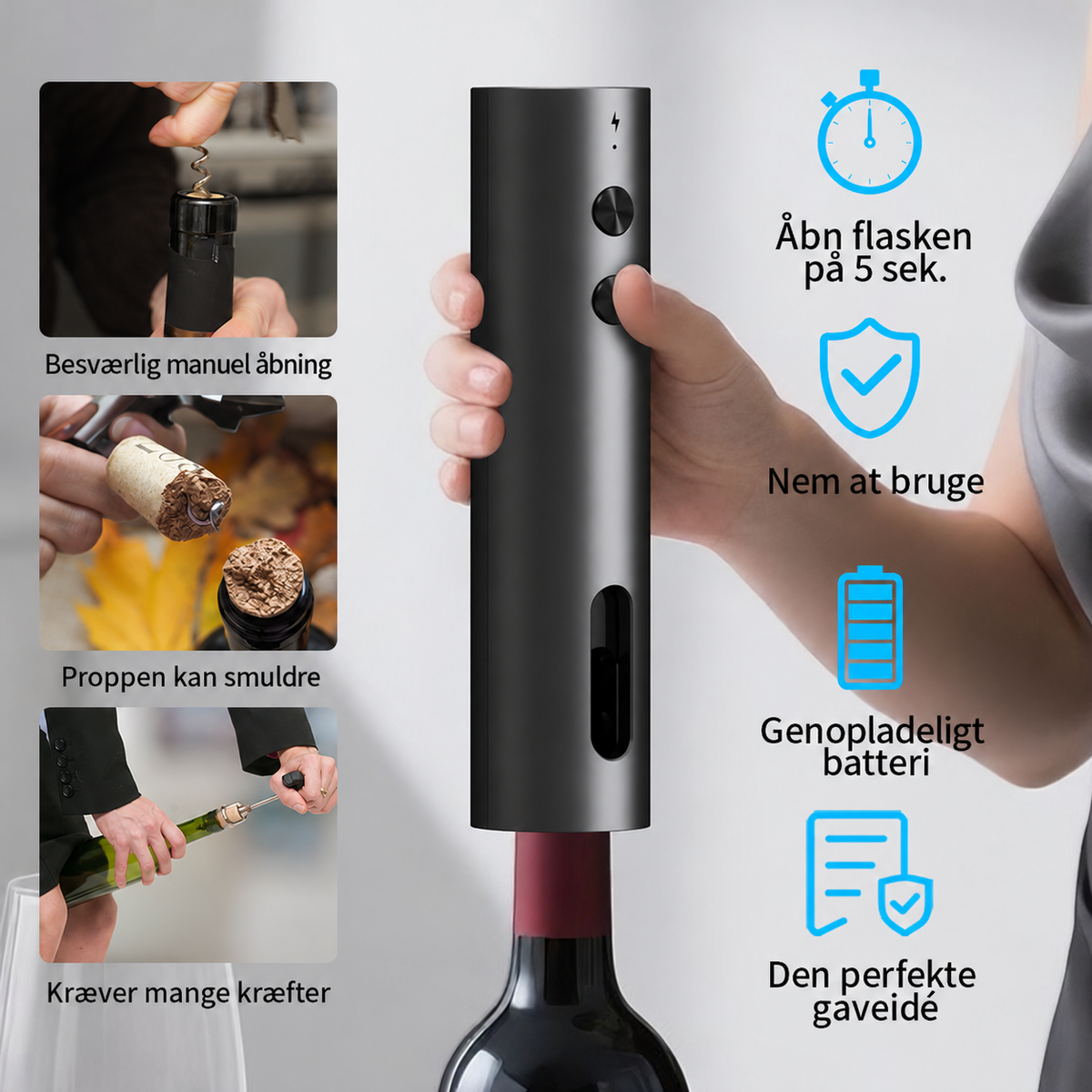 Elektrisk vinoplukker – nem betjening og den perfekte gaveidé